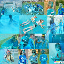Colour run by Keytrabe, Team blue